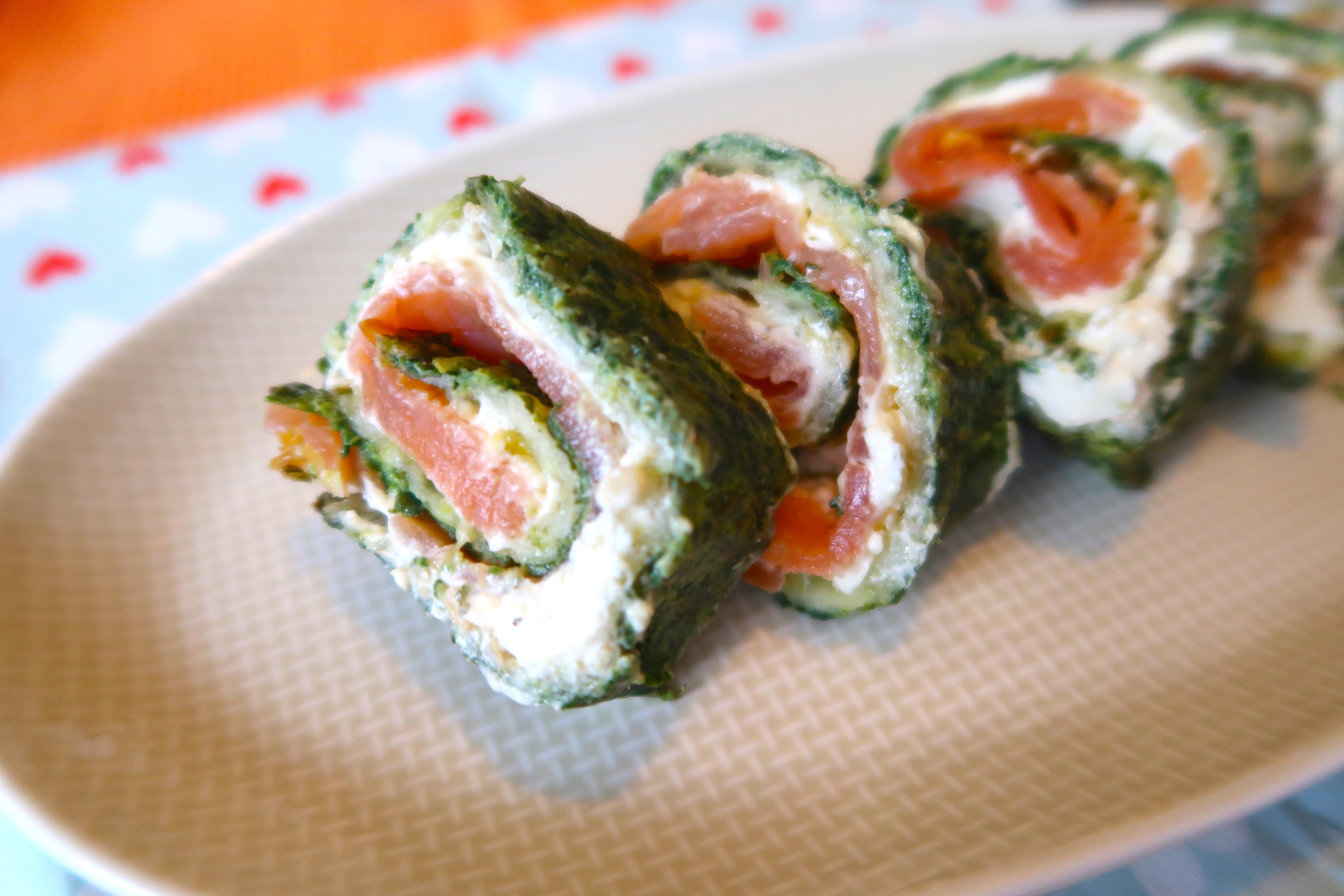 Fingerfood deluxe: Spinat-Lachs-Rolle